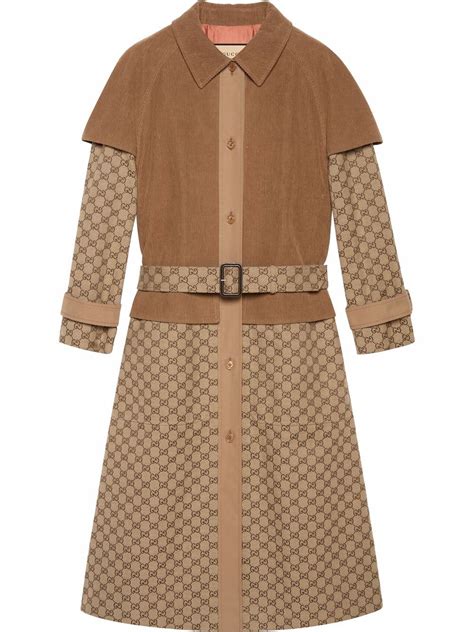 gucci mantel damen beige|gucci coats for women.